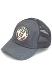 C.C RUNS ON COFFEE Patch Criss Cross Pony Cap