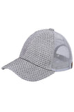 C.C Rhinestone Net Baseball Cap