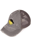 C.C SMILE CRISS-CROSS PONY CAP