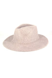 Fuzzy Palin Solid Winter Fedora Hat
