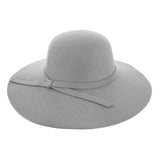Ribbon Band Pointed Solid Panama Hat