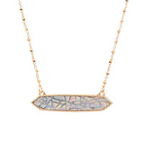 Trendy Patterned Hexagon Pendant Necklace