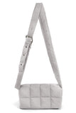 Sleek Quilted Puffer Crossbody Bag
