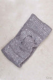 Two Color Knit with Spangle Head Band