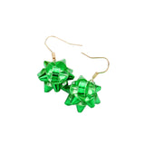 Beautiful Christmas Gift Bow Dangle Earrings