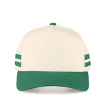 C.C Two Bold Stripes Side Two Tone Trucker Cap