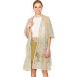 Flower Lace Kimono Poncho