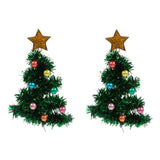Tinsel Christmas Tree Earrings