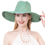 Raffia Pointed Straw Sun Hat