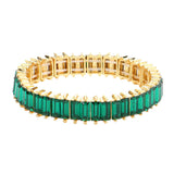 Rectangle Stone Stretch Evening Bracelet