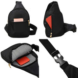 Solid Nylon Mini Sling Bag