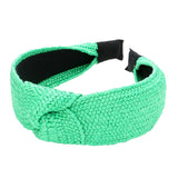 Trendy Straw Knot Burnout Headband