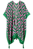 Geometric Pattern Print Kimono