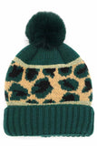 Leopard PomPom Beanie