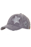 C.C GLITTER STAR BASEBALL PONYCAP