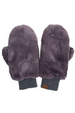 C.C Women's Faux Fur Pop Top Mittens Gloves Shepherd Lining