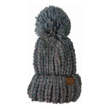 Chunky Knit Yarn Pom C.C Beanie