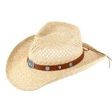 Boho Decorative Band Accent Western Woven Cowboy Summer Fedora Hat