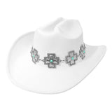 Western Cross Concho Band Cowboy Fedora Hat