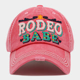 RODEO BABE Message Vintage Baseball Cap