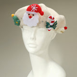 Christmas Decoration Fuzzy Beret Hat