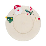 Christmas Decoration Fuzzy Beret Hat
