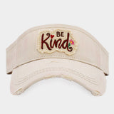 Be Kind Vintage Visor Hat