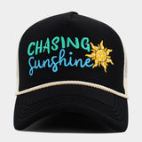 CHASING SUNSHINE Mesh Back Trucker Hat