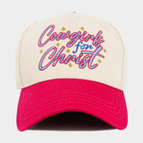 Cowgirls for Christ Embroidered Baseball Hat