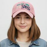 ITS NOT ME ITS YOU Message Embroidered Bold Stitch Baseball Cap