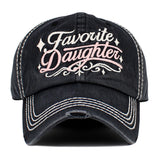 FAVORITE DAUGHTER Embroidered Vintage Baseball Cap