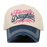FAVORITE DAUGHTER Embroidered Vintage Baseball Cap