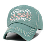 FAVORITE DAUGHTER Embroidered Vintage Baseball Cap