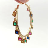 Gold Filled Charm Hoop Earrings - AfterAmour