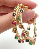 Gold Filled Charm Hoop Earrings - AfterAmour