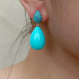 Turquoise Teardrop Earrings
