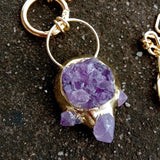 Raw Amethyst Pendant Necklace