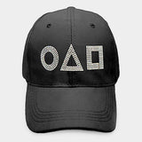 Squid Game Bling Circle Triangle Square Accented Baseball Cap