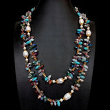 Pearl Gem Stone Necklace