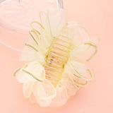 Rhinestone Paved Rim Edge Bow Hair Claw Clip