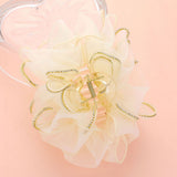 Rhinestone Paved Rim Edge Bow Hair Claw Clip