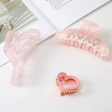 3PCS - XOXO Heart Hair Claw Clip Set