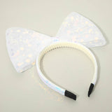 Oversized Sequin Bow Accent Headband