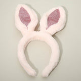 Sequin Accent Plush Easter Bunny Ear Headband