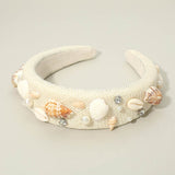Seashell Pearl STone Embellished Headband