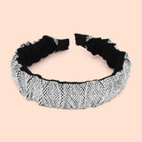 Pleated Rhinestone Headband