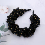 Tiny Flower Pattern Printed Scrunchie Headband