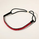 2-Row Bling Square Stone Stretch Headband