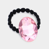 Crystal Oval Accented Stretch Hairband