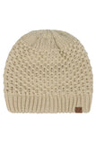 C.C Women's Cross Cell Stitch Knit Satin Lining Beanie